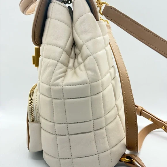 Kate Spade Evelyn Quilted Small Backpack in Ivory - Picture 3 of 12